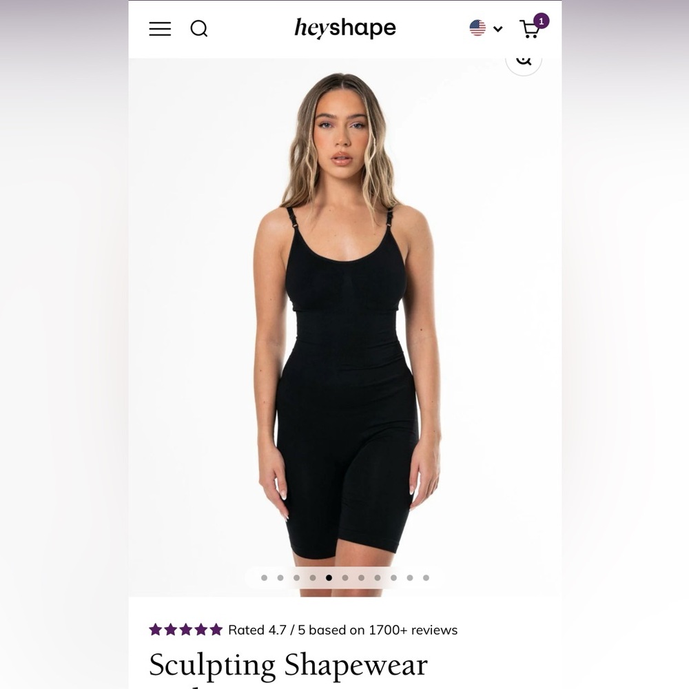 Heyshape set of 2 sculpting shapewear body suit XL NEW
